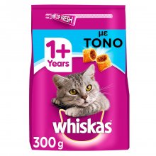 Whiskas 1+ &pi;&lambda;ή&rho;&eta;&sigmaf; &xi;&eta;&rho;ή &tau;&rho;&omicron;&phi;ή &gamma;&iota;&alpha; &gamma;ά&tau;&alpha; &mu;&epsilon; &tau;ό&nu;&omicron; 300gr