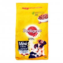 Pedigree Junior mini &xi;&eta;&rho;ή &tau;&rho;&omicron;&phi;ή &gamma;&iota;&alpha; &mu;&iota;&kappa;&rho;ό&sigma;&omega;&mu;&alpha; &kappa;&omicron;&upsilon;&tau;ά&beta;&iota;&alpha; &pi;&lambda;&omicron;ύ&sigma;&iota;&alpha; &sigma;&epsilon; &kappa;&omicron;&tau;ό&pi;&omicron;&upsilon;&lambda;&omicron; &kappa;&alpha;&iota; &rho;ύ&zeta;&iota; 1,4kg