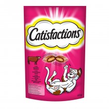 Catisfactions snack &lambda;&iota;&chi;&omicron;&upsilon;&delta;&iota;ά &gamma;ά&tau;&alpha;&sigmaf; beef &mu;&epsilon; &mu;&omicron;&sigma;&chi;ά&rho;&iota; 60gr