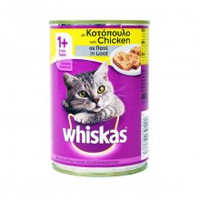 Whiskas 1+ &pi;&alpha;&tau;έ &tau;&rho;&omicron;&phi;ή &gamma;&iota;&alpha; &gamma;ά&tau;&alpha; &mu;&epsilon; &kappa;&omicron;&tau;ό&pi;&omicron;&upsilon;&lambda;&omicron; &sigma;&epsilon; &kappa;&omicron;&nu;&sigma;έ&rho;&beta;&alpha; 400gr