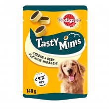 Pedigree Tasty Minis cheese &amp; beef bites &lambda;&iota;&chi;&omicron;&upsilon;&delta;&iota;ά &sigma;&kappa;ύ&lambda;&omicron;&upsilon; &sigma;&epsilon; &mu;&pi;&omicron;&upsilon;&kappa;ί&tau;&sigma;&epsilon;&sigmaf; &mu;&epsilon; &tau;&upsilon;&rho;ί &amp; &mu;&omicron;&sigma;&chi;ά&rho;&iota; 140gr